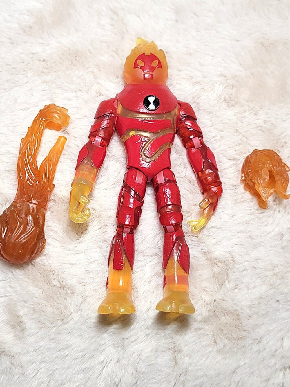 2019 Ben 10 - HEATBLAST - 5" Action Figure PLAYMATES with Flame Blasts RARE C16